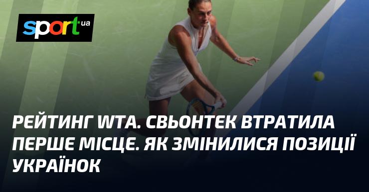 Рейтинг WTA: Свьонтек поступилася першим місцем. Які зміни відбулися у позиціях українських тенісисток?