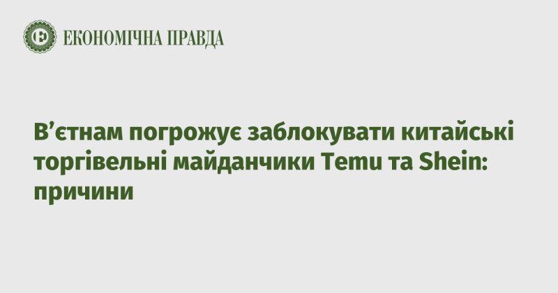 В'єтнам висловив намір заблокувати китайські торгові платформи Temu та Shein: що стоїть за цим рішенням?